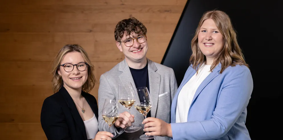 Neues #teampfalz v.l.n.r. Emely Mugler, Johannes Keller, Sandra Krebs
